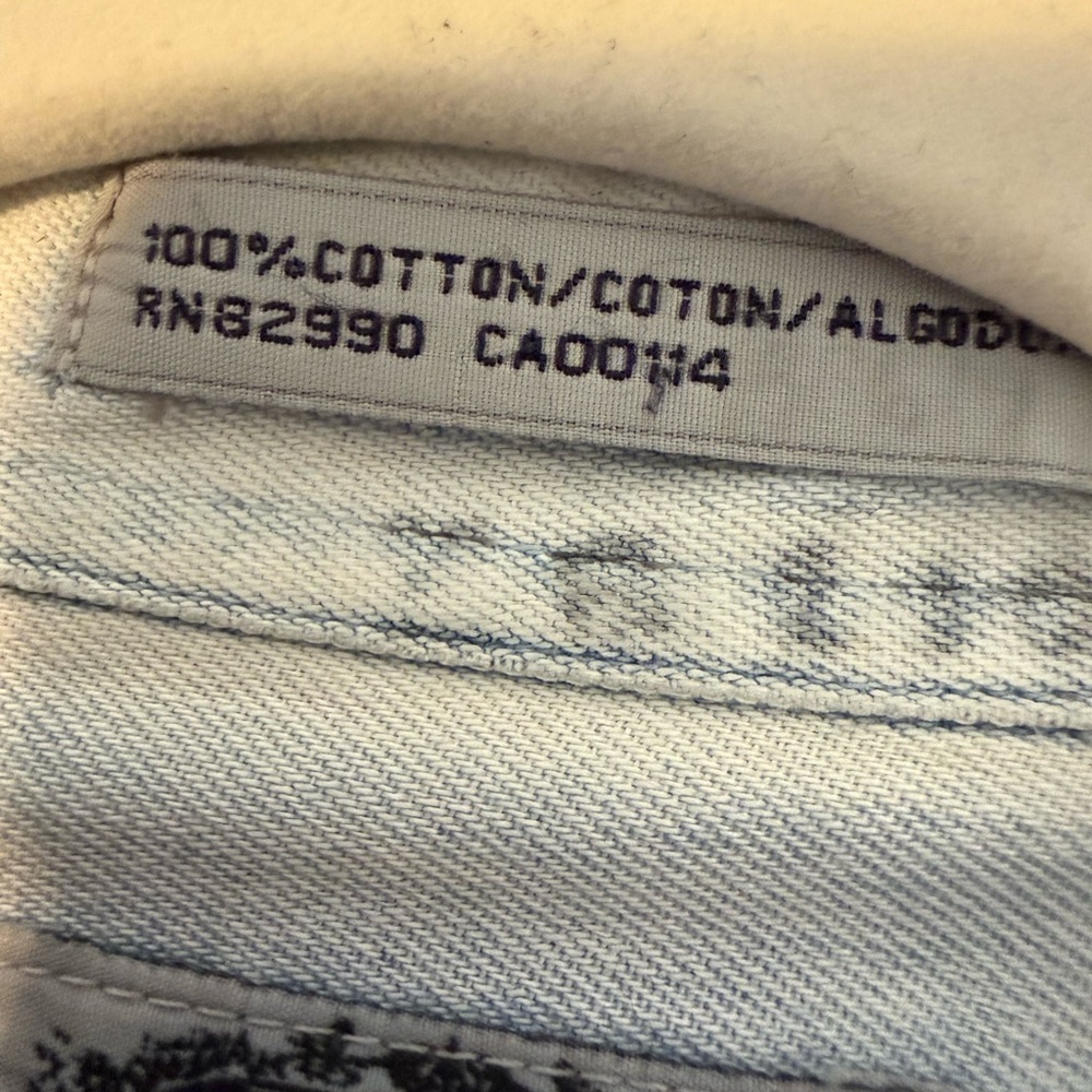 Vintage Siegfried Embroidered Denim Custom Parrot‎ Back Graphic 90s Tropical XLT - Picture 7 of 8